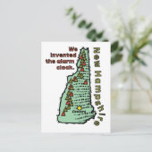 New Hampshire NH Motto ~ We hebben het alarm uitge Briefkaart (Staand voorkant)