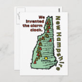 New Hampshire NH Motto ~ We hebben het alarm uitge Briefkaart (Voorkant / Achterkant)