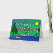 New Hampshire noemt kunst Kaart (Voorkant)