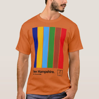 New Hampshire Originele vlag Esthetische kleuren D T-shirt