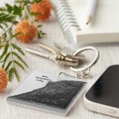 New Hampshire oud man van de berg Sleutelhanger (Voorkant Rechts)