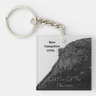 New Hampshire oud man van de berg Sleutelhanger