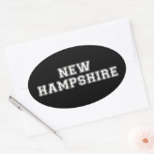 New Hampshire Ovale Sticker (Envelop)
