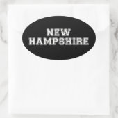 New Hampshire Ovale Sticker (Tas)