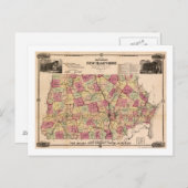 New Hampshire Panoramic MapNew Hampshire Briefkaart (Voorkant / Achterkant)