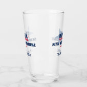 New Hampshire patriottische trots gepersonaliseerd Glas (Links)