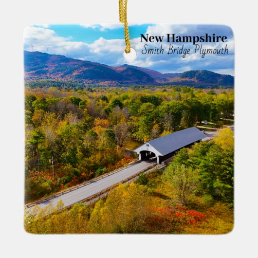 New Hampshire Plymouth Smith Bridge Keramisch Ornament (Voorkant)