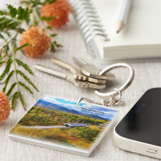 New Hampshire Plymouth Smith Bridge Sleutelhanger (Voorkant Rechts)