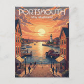 New Hampshire Portsmouth Reizen Briefkaart (Voorkant)