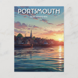 New Hampshire Portsmouth Reizen Briefkaart