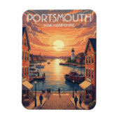 New Hampshire Portsmouth Reizen Magneet (Verticaal)