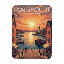 New Hampshire Portsmouth Reizen Magneet