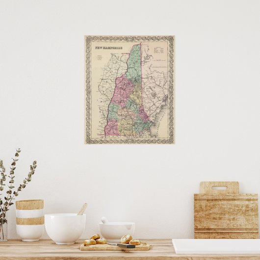 New Hampshire Poster (Keuken)