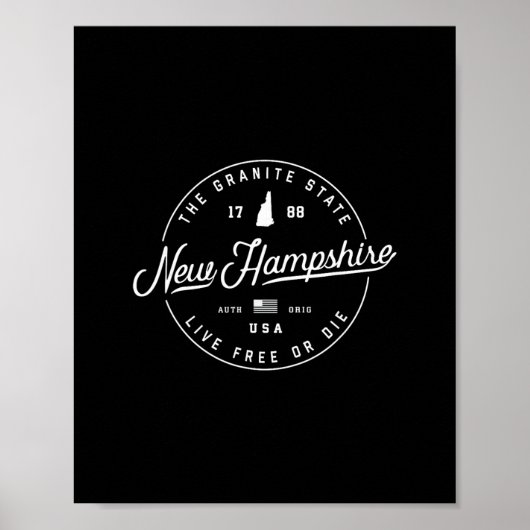 New Hampshire Poster (Voorkant)