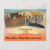 New Hampshire, Princess Restaurant, Concord Briefkaart (Voorkant)