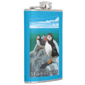 New Hampshire Puffins Scene Heupfles (Rechts)