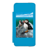 New Hampshire Puffins Scene Incipio iPhone Portemonnee Hoesje (Voorkant Agenda)