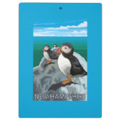 New Hampshire Puffins Scene Klembord (Achterkant)