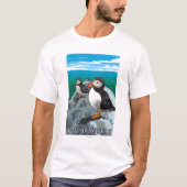 New Hampshire Puffins Scene T-shirt (Voorkant)