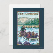 New Hampshire Rafting Scene Briefkaart (Voorkant / Achterkant)