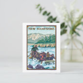 New Hampshire Rafting Scene Briefkaart (Staand voorkant)