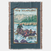 New Hampshire Rafting Scene Deken (Voorkant Verticaal)