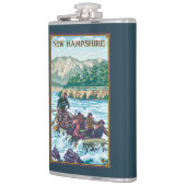 New Hampshire Rafting Scene Heupfles (Links)