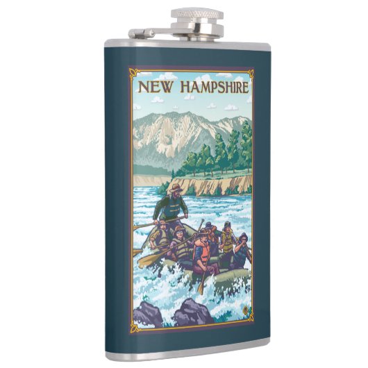 New Hampshire Rafting Scene Heupfles (Rechts)