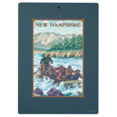 New Hampshire Rafting Scene Klembord (Achterkant)