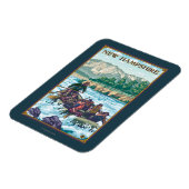 New Hampshire Rafting Scene Magneet (Linkerzijde)