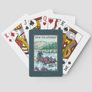 New Hampshire Rafting Scene Pokerkaarten