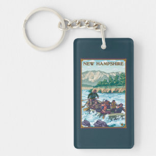 New Hampshire Rafting Scene Sleutelhanger