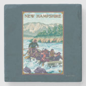 New Hampshire Rafting Scene Stenen Onderzetter (Voorkant)