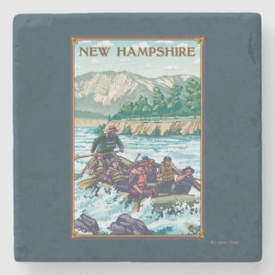 New Hampshire Rafting Scene Stenen Onderzetter