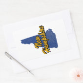 New Hampshire Rechthoekige Sticker (Envelop)