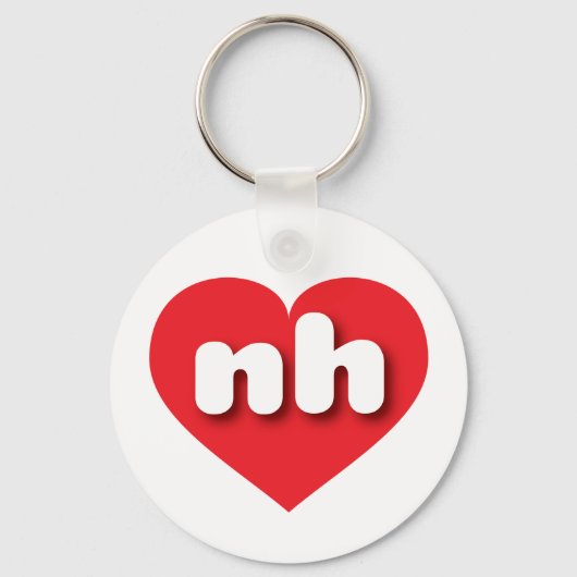 New Hampshire red hart - Ik hou van Sleutelhanger (Voorkant)