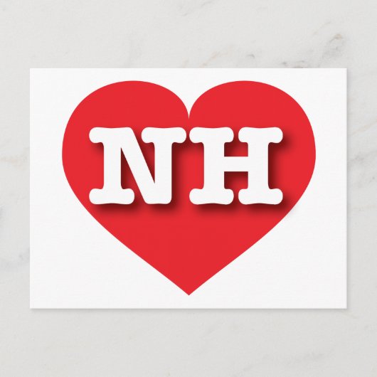New Hampshire Red Heart - Ik hou van NH Briefkaart (Voorkant)