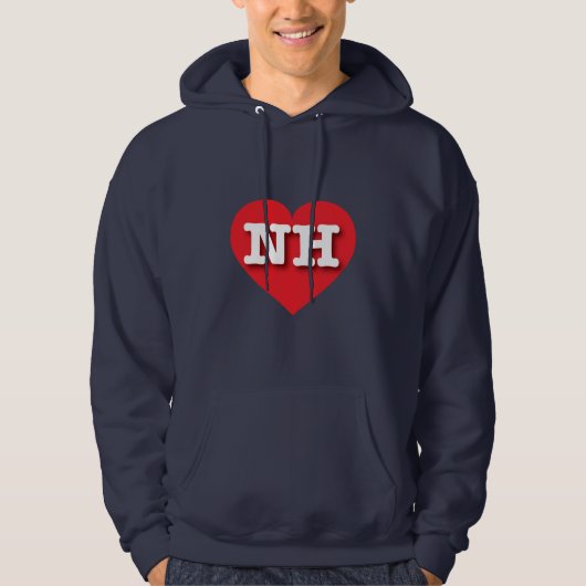 New Hampshire Red Heart - Ik hou van NH Hoodie (Voorkant)