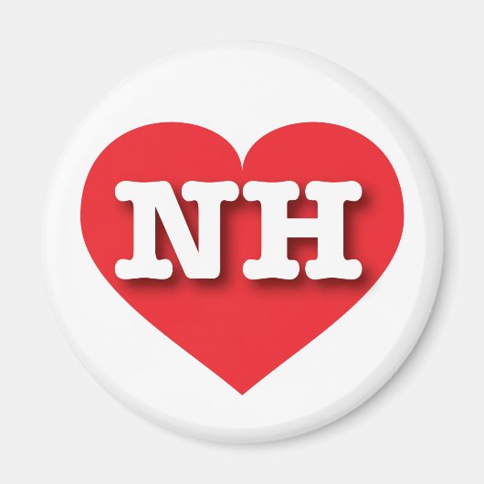 New Hampshire Red Heart - Ik hou van NH Magneet (Voorkant)