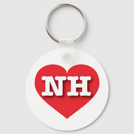 New Hampshire Red Heart - Ik hou van NH Sleutelhanger (Voorkant)
