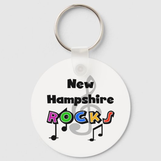 New Hampshire Rocks Sleutelhanger (Voorkant)