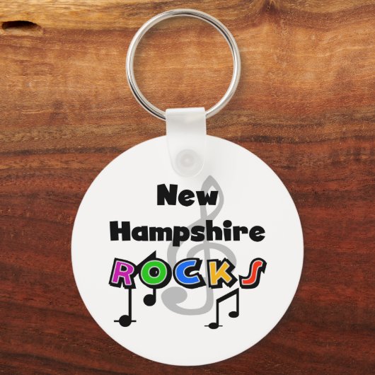 New Hampshire Rocks Sleutelhanger (Voorkant)