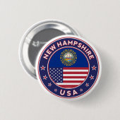 New Hampshire Ronde Button 5,7 Cm (Voorkant /achterkant)