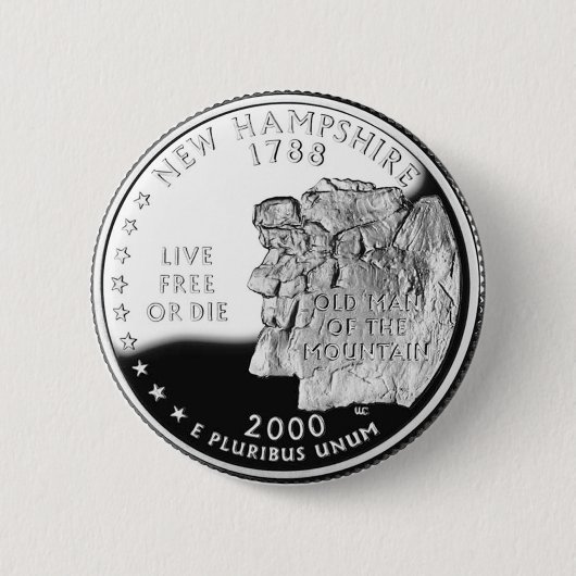 New Hampshire Ronde Button 5,7 Cm (Voorkant)