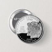 New Hampshire Ronde Button 5,7 Cm (Voorkant /achterkant)