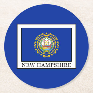 New Hampshire Ronde Kartonnen Onderzetter