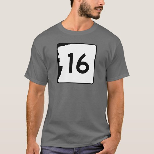New Hampshire Route 16 T-shirt (Voorkant)