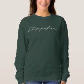 New Hampshire Script State Women's Sweatshirt (Voorkant)