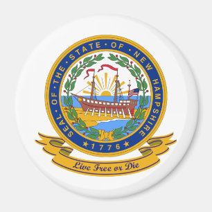 New Hampshire Seal Magneet