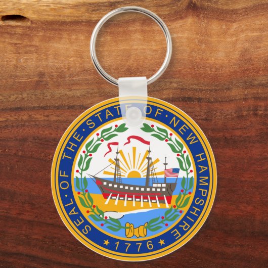 New Hampshire Seal Sleutelhanger (Voorkant)